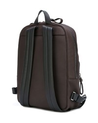 Мужской темно-коричневый кожаный рюкзак от Bally