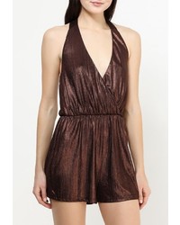 Темно-коричневый комбинезон с шортами от Influence