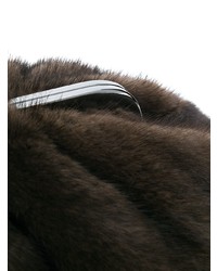 Темно-коричневый меховой клатч от Weekend Max Mara