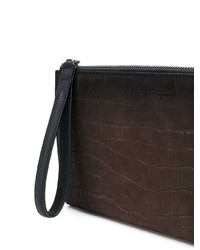 Мужской темно-коричневый мужской клатч от Salvatore Ferragamo