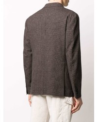 Мужской темно-коричневый пиджак в клетку от Tagliatore