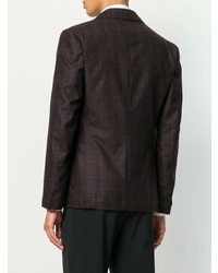 Мужской темно-коричневый пиджак в шотландскую клетку от Eleventy
