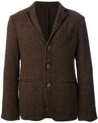 Мужской темно-коричневый пиджак в шотландскую клетку от Original Vintage Style