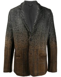 Мужской темно-коричневый пиджак с узором "в ёлочку" от Avant Toi