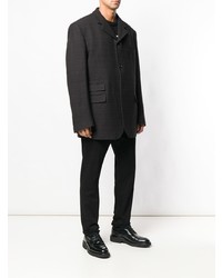 Мужской темно-коричневый пиджак от Raf Simons