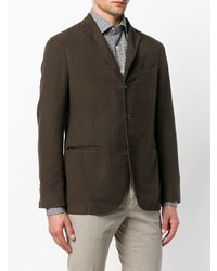 Мужской темно-коричневый пиджак от Boglioli