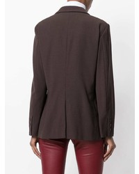 Женский темно-коричневый пиджак от Moschino Vintage