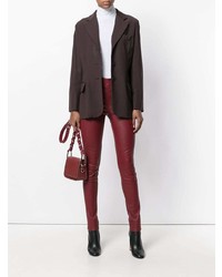 Женский темно-коричневый пиджак от Moschino Vintage