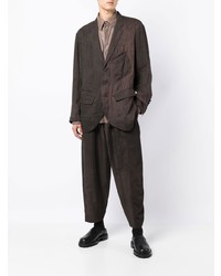 Мужской темно-коричневый пиджак от Ziggy Chen