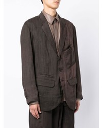 Мужской темно-коричневый пиджак от Ziggy Chen