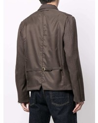 Мужской темно-коричневый пиджак от Undercover