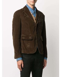 Мужской темно-коричневый пиджак от DSQUARED2