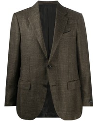 Мужской темно-коричневый пиджак от Ermenegildo Zegna