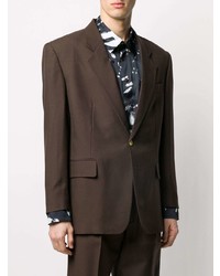 Мужской темно-коричневый пиджак от Magliano