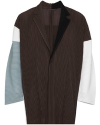 Мужской темно-коричневый пиджак от Homme Plissé Issey Miyake