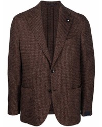 Мужской темно-коричневый пиджак от Lardini