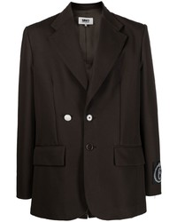 Мужской темно-коричневый пиджак от MM6 MAISON MARGIELA