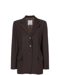 Женский темно-коричневый пиджак от Moschino Vintage
