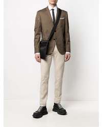 Мужской темно-коричневый пиджак от Neil Barrett