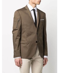 Мужской темно-коричневый пиджак от Neil Barrett