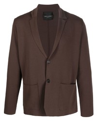 Мужской темно-коричневый пиджак от Roberto Collina
