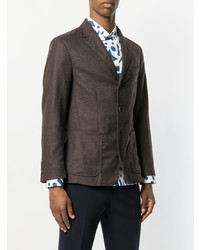 Мужской темно-коричневый пиджак от Jijibaba