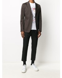 Мужской темно-коричневый пиджак от Dolce & Gabbana