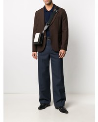 Мужской темно-коричневый пиджак от Ami Paris