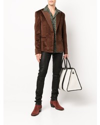 Мужской темно-коричневый пиджак от Amiri