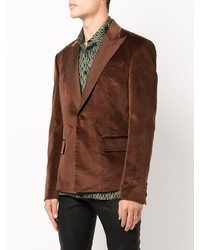 Мужской темно-коричневый пиджак от Amiri