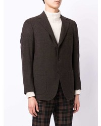 Мужской темно-коричневый пиджак от Man On The Boon.