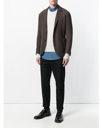 Мужской темно-коричневый пиджак от Lardini