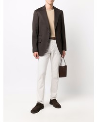 Мужской темно-коричневый пиджак от Officine Generale