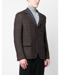 Мужской темно-коричневый пиджак от Ferragamo