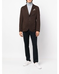 Мужской темно-коричневый пиджак от Manuel Ritz