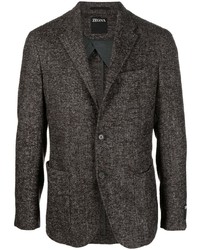 Мужской темно-коричневый пиджак от Zegna