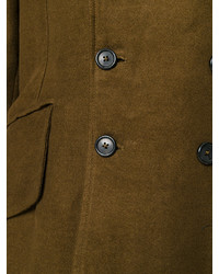 Мужской темно-коричневый плащ от Ann Demeulemeester