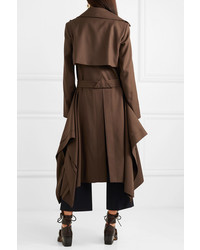 Женский темно-коричневый плащ от Chloé