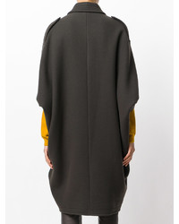 Женский темно-коричневый плащ от Moschino