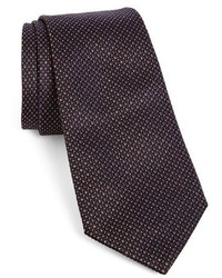 Темно-коричневый плетеный галстук