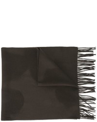 Темно-коричневый плетеный шарф