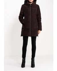 Женский темно-коричневый пуховик от adL