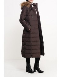 Женский темно-коричневый пуховик от Baon