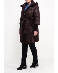 Женский темно-коричневый пуховик от Clasna