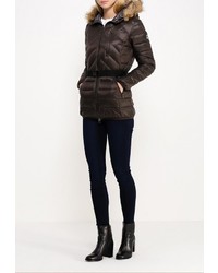 Женский темно-коричневый пуховик от Featuring