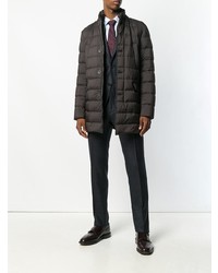 Мужской темно-коричневый пуховик от Herno