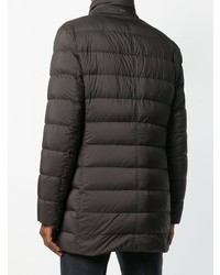 Мужской темно-коричневый пуховик от Herno