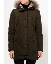 Женский темно-коричневый пуховик от Parajumpers