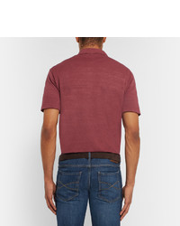 Мужской темно-коричневый ремень от Hugo Boss