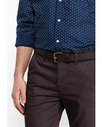 Мужской темно-коричневый ремень от GUESS